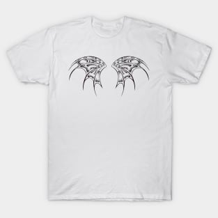 Black Dragon Wings ( Tattoo Wings ) T-Shirt